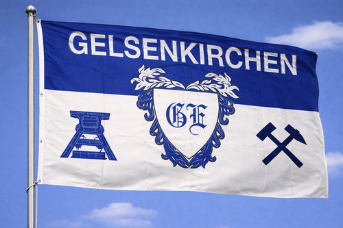 Fahne gelsenkirchen wappen - fahne,