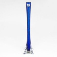 Längliche glasvase blau - längliche,