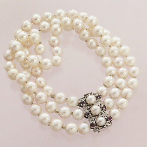 Perlen armband dreireihig - perlen,