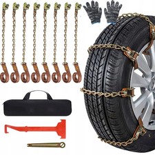 8 Stück Anti Rutsch Schnee Ketten für Auto Kabel binder LKW Schlamm Eis Ketten