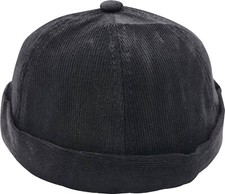 Docker schwarze Cordmütze