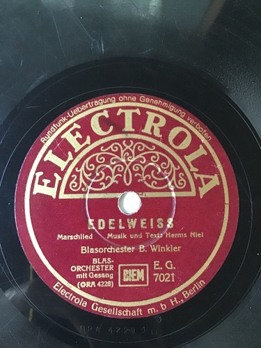 Electrola schellackplatte - electrola,