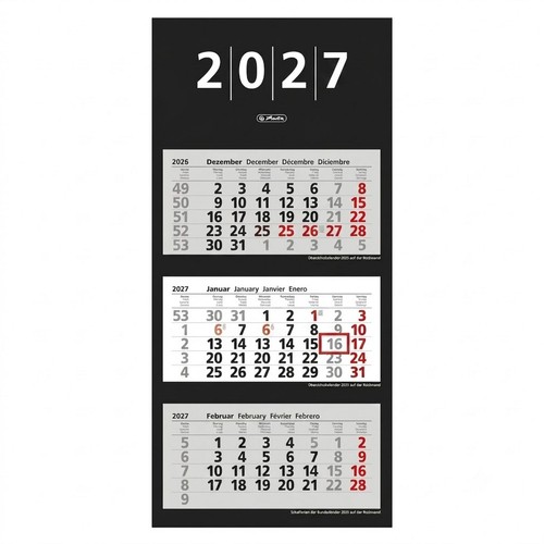Herlitz monats wandkalender - herlitz, 3