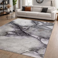 Moderner Teppich Grau Creme
