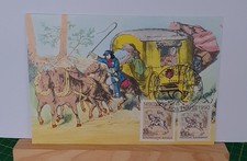 Maximumkarte Sonderpostk. 1990 europ. Postverbindungen BRD,DDR 35,100