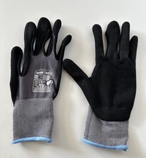 Handschuhe W+R Seiz Arbeitshandschuhe schwarz grau Diptex 120 Größe 08