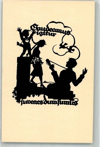 Scherenschnitt gaudeamus - scherenschnitt,