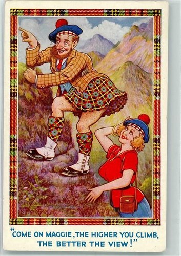 Humor herr mit schottenrock - humor,