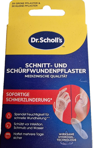 Scholl pflaster schnitt - pflaster,