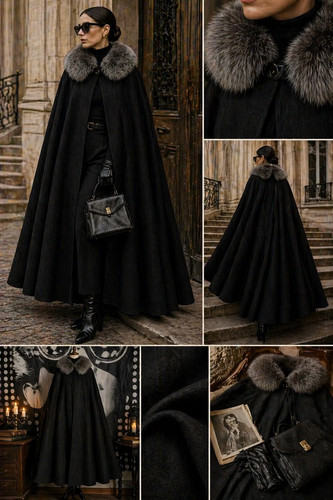 Vintage couture cape 60s - couture,