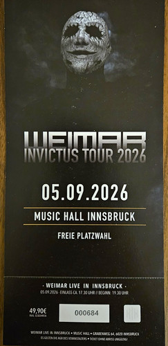 Weimar invictus 2026 ticket - invictus,