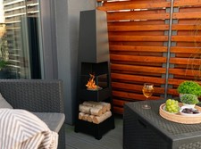 Freistehender Bio-Kamin