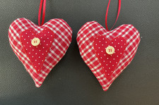 2 x Dekoherz Herz Stoffherz
