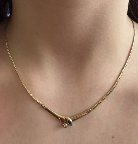 Gelbgold gold 585 collier - gelbgold,