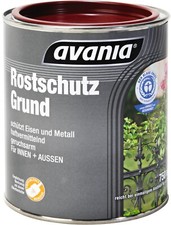 €10,00L  2,5 L Avania Rostschutzgrund grau schützt Eisen&Metall innen außen