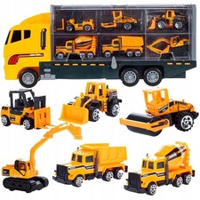 Großer Tieflader mit 6 Metall