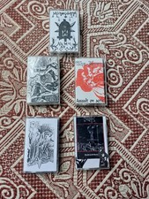 5 Stück Musikkassetten, MC Tape, Black Metal. Gebraucht