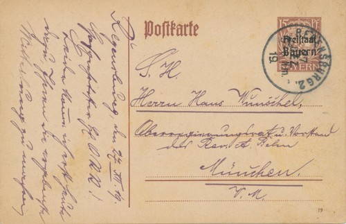 Bayern ortsstempel regensburg - ortsstempel,