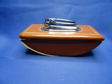 Ronson Tischfeuerzeug in einer Löschwiege und neuen Ventilen - funktionsfähig -