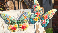 Schmetterling Metall Wanddeko