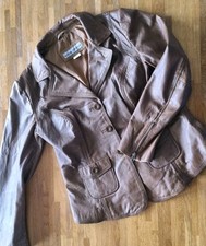 Lederjacke, Leder Blazer von