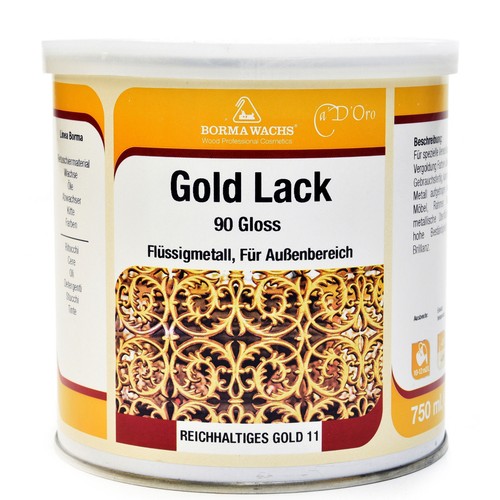 Goldlack goldfarbe metall holz - goldlack,