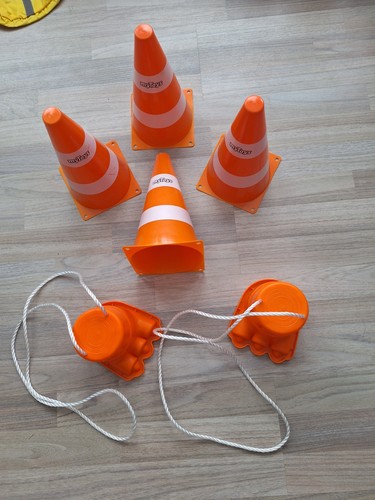 Paar topfstelzen orange - 1,