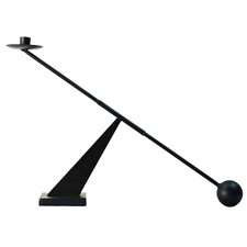 Black Metal Modern Candle