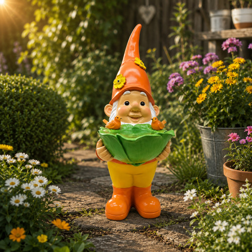 Gartenzwerg vogeltränke - gartenzwerg,
