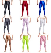 Herren Glänzende Leggings mit