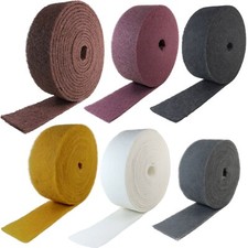 Schleifvlies 100 mm Vliesrollen Schleifgewebe Schleifwolle Meterware Rolle Vlies