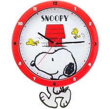 Seltene Snoopy Swing Wanduhr