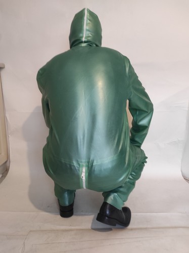 Latex metalic catsuit - metalic, overall