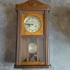 Antik Wanduhr, Regulator, FMS FRIEDRICH MAUTHE SCHWENNINGEN Pendeluh  1920 Jh.