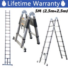 Edelstahl Teleskopleiter