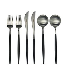 cutipol GOA Black Dinner Set 6