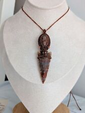 Halskette Jaspis Pfeilspitze