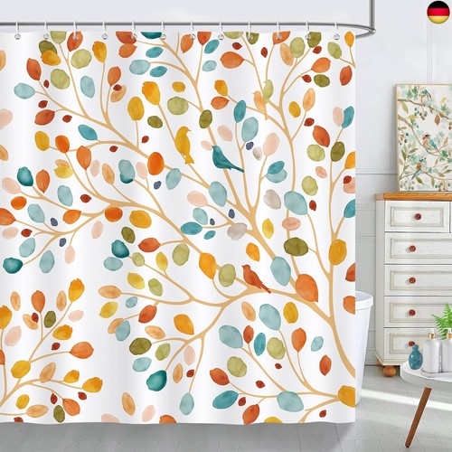 Duschvorhang bunt blumen - duschvorhang,
