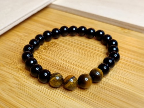 8mm onyx armband mit - 8mm,