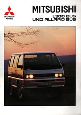 Prospekt Mitsubishi L300 Bus und Allrad Bus von 3. 1991