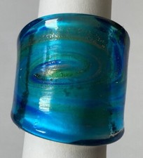 Unikat - Glasring Aquamarine