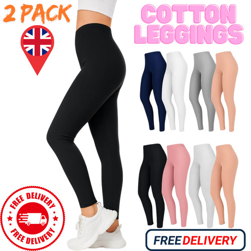 Leggings baumwolle uni - leggings,