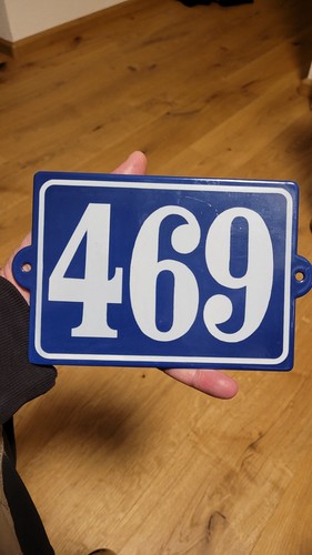 Hausnummernschild emaille - hausnummernschild,