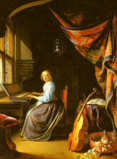 Dou gerrit eine frau spielt - eine,