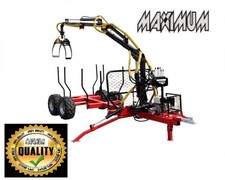 Maximum LT3000 Rückewagen 9PS 2500kg Kran, hydraulische Winde (50m)