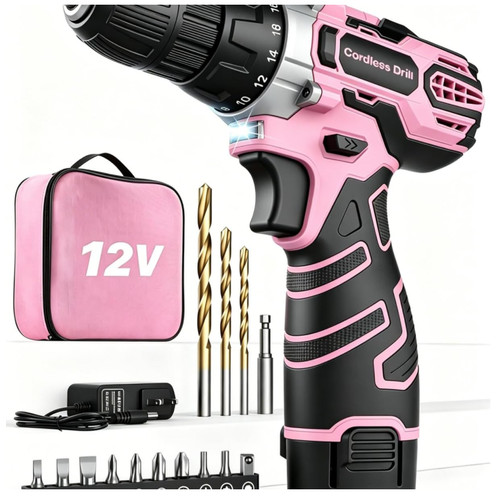 Akkuschrauber 12v pink - 12v, rosa
