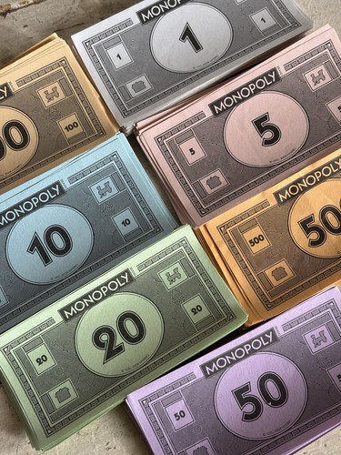 Lot monopoly scheine - monopoly, geld