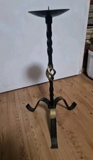 Großer alter Kerzenständer Metall Gusseisen