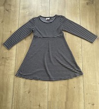 Topolino Mädchen Kleid Rock langarm 122/128 gestreift Grau Anthrazit Rosa Lila