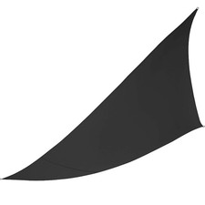 !!!B-Ware Sonnensegel 390x384x370cm Grau Windschutz UV-Schutz Dreieck Gartendeko